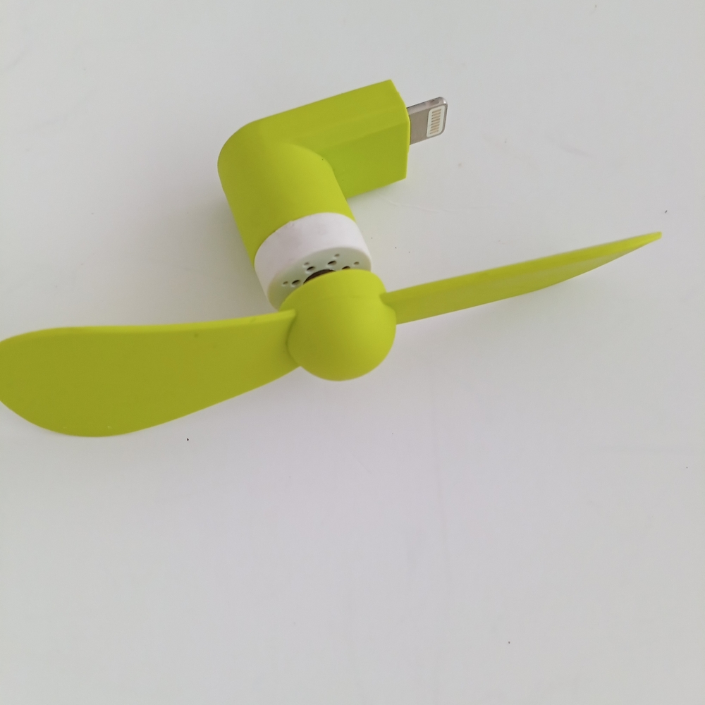 Neon Green Portable Mini USB Plug And Play Fan for Smartphones